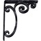 Ekena Millwork Avery Wrought Iron Bracket, (Triple center brace), Antiqued Pewter 2"W x 10"D x 12"H BKTM02X10X12TAVAPW - alternate 5